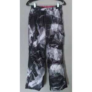 Mountain Xpedition Youth Boys Black Soot Snowboard Pants Belt Pockets Size 10/12